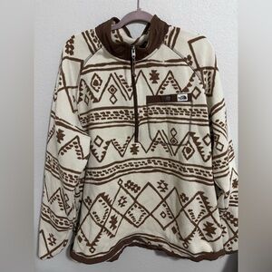 North Face Men’s Aztec print fleece pullover